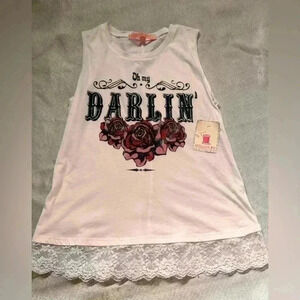 NWT Rebellious one Western Oh my Darlin Tank